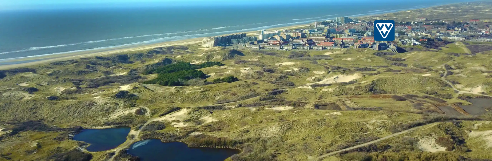Egmond aan Zee van bovenaf